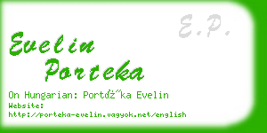 evelin porteka business card